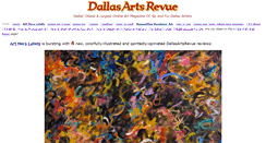 Desktop Screenshot of dallasartsrevue.com