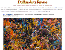 Tablet Screenshot of dallasartsrevue.com